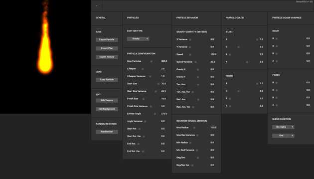 Starling Particule Editor